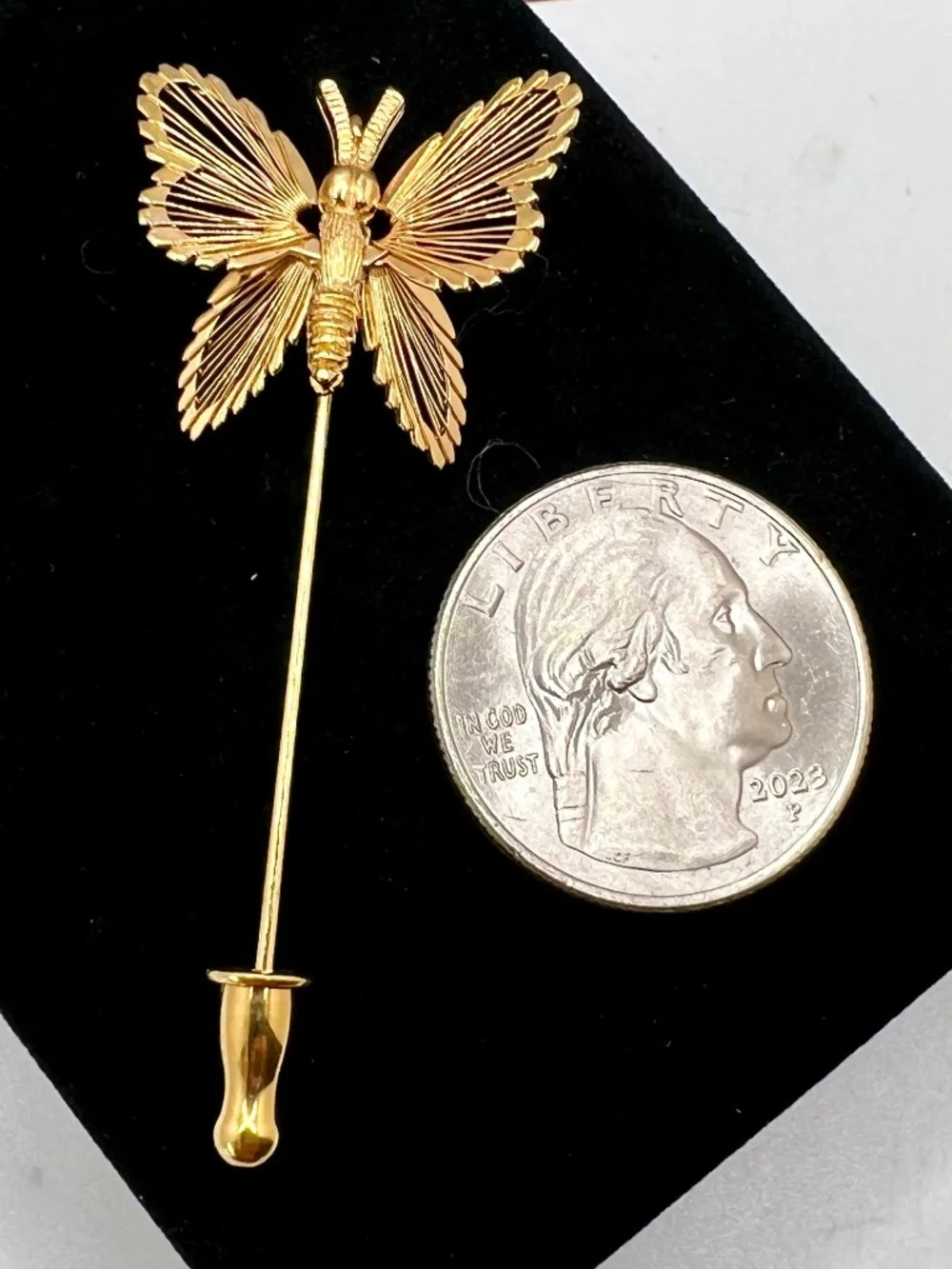 Monet Spinneret Butterfly Stick Pin